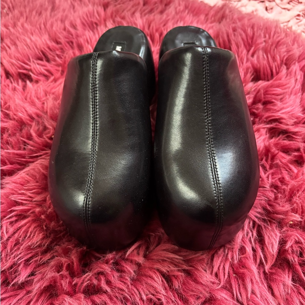 Simon Miller Black Leather platform Mules
